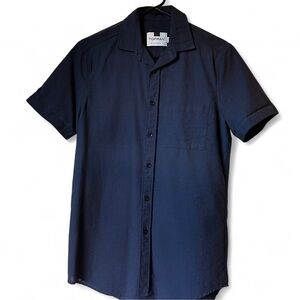 Topman Dark Blue Casual Shirt